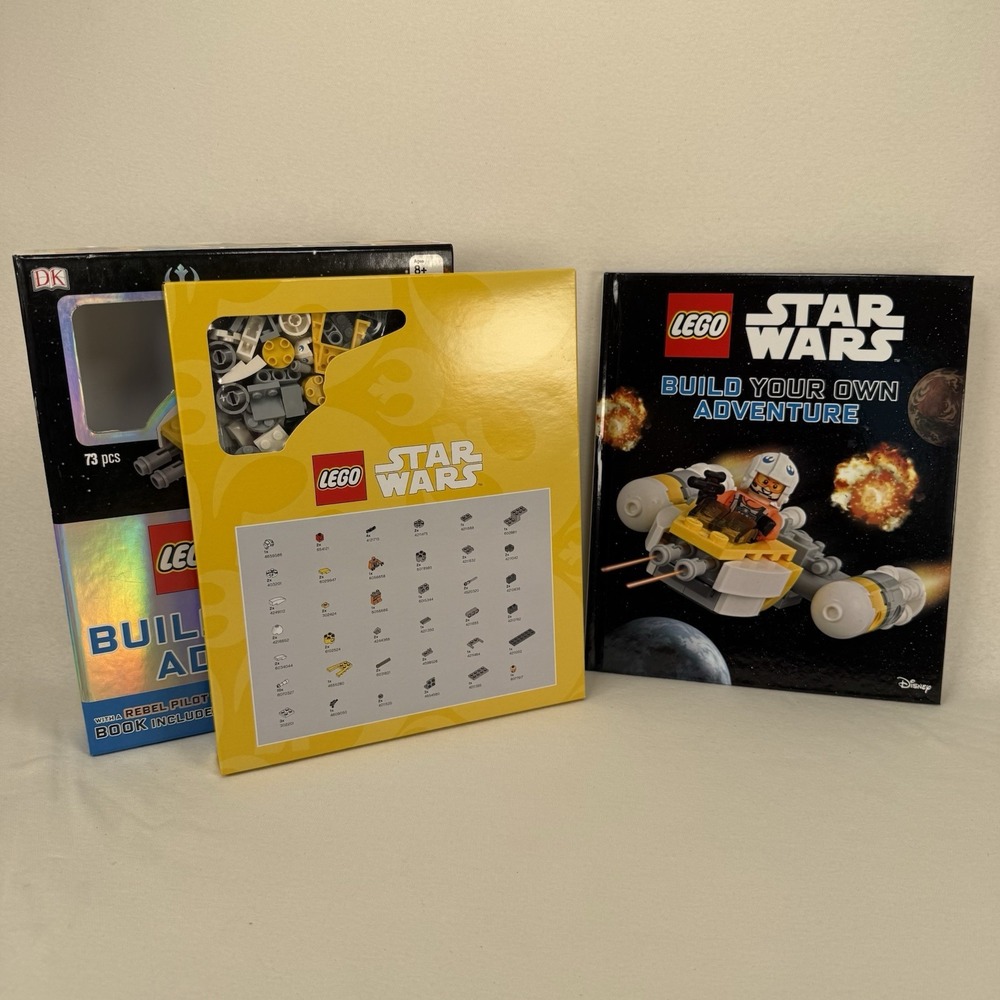 LEGO STAR WARS BOOK Build Your Own Adventure Rebel Pilot Y-Wing Starfighter New - Picture 3 of 3